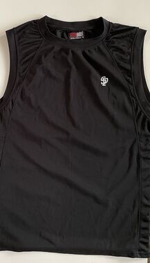 XL Vintage Southpole Black and White Sleeveless Jersey